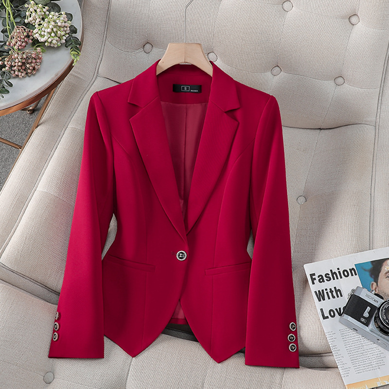 New Fashion Female Formal Blaz - Women Formal Wear Black 评论和价格