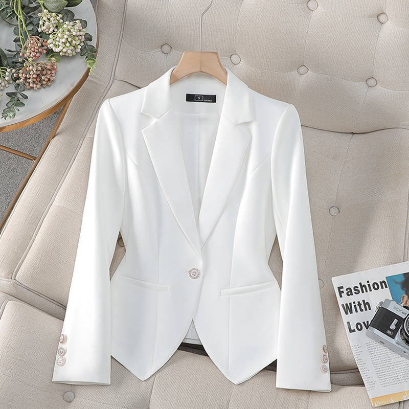 New Fashion Female Formal Blaz - Women Formal Wear Black 评论和价格