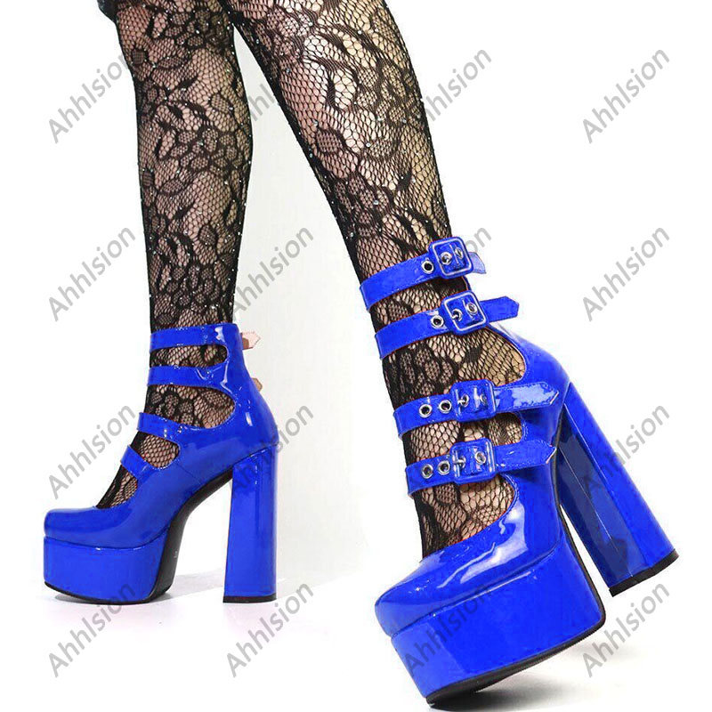Ahhlsion Women Spring Pump Pat - Pump Heel Block 评论和价格