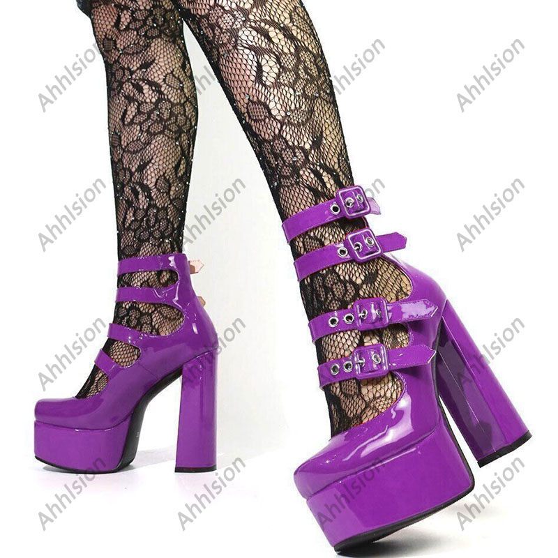 Ahhlsion Women Spring Pump Pat - Pump Heel Block 评论和价格