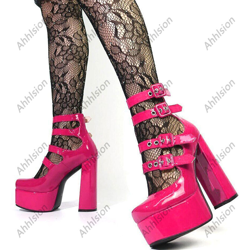 Ahhlsion Women Spring Pump Pat - Pump Heel Block 评论和价格
