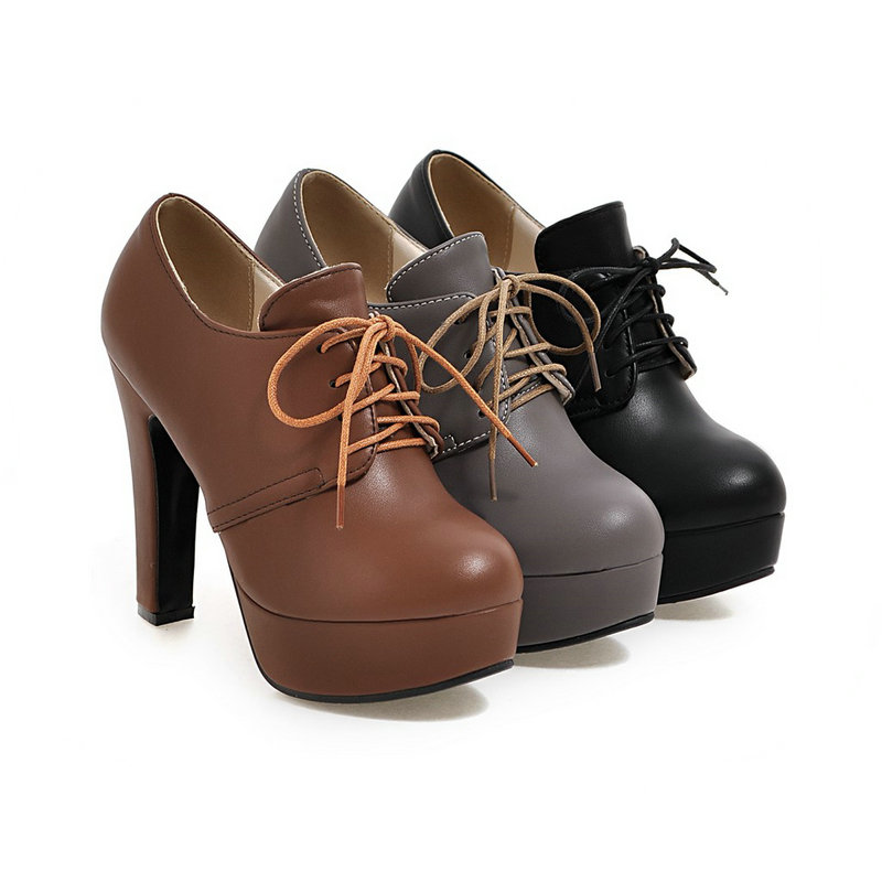 Round Toe Brown Black Gray Lac - Vintage Women'S Formal Wear 评论和价格