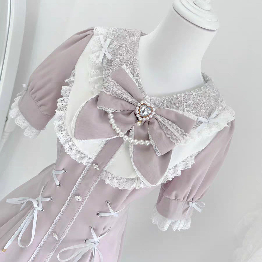 Japanese Style Lolita Sweet Dr - Vintage Women'S Formal Wear 评论和价格