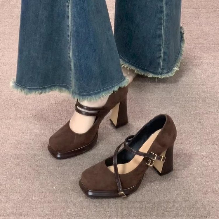 Vintage Thick High Women Mary  - Vintage Women'S Formal Wear 评论和价格
