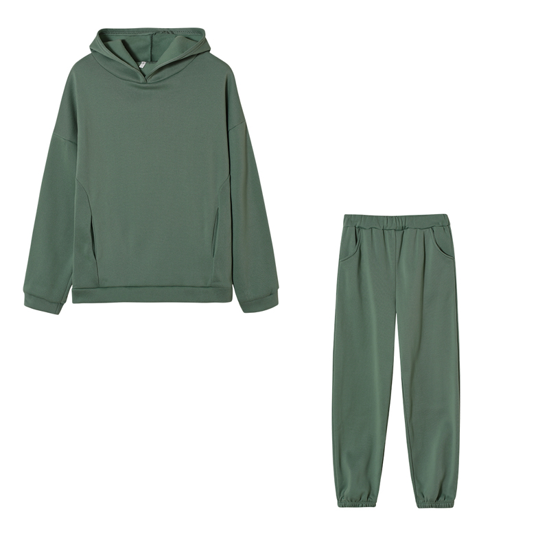 Monochrome Hooded Hoodie Set C - Monochrome Suit Set 评论和价格