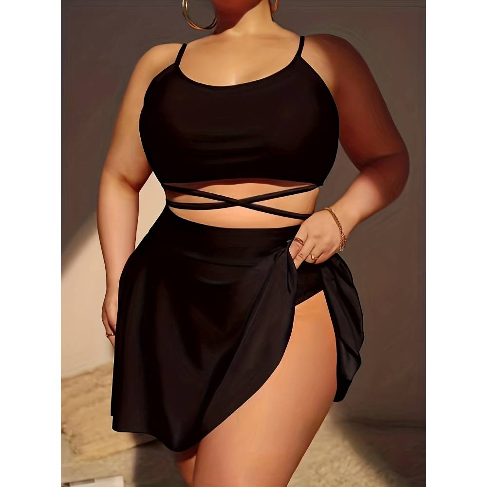 Cikini-Monochrome Swimsuit for - Monochrome Suit Set 评论和价格