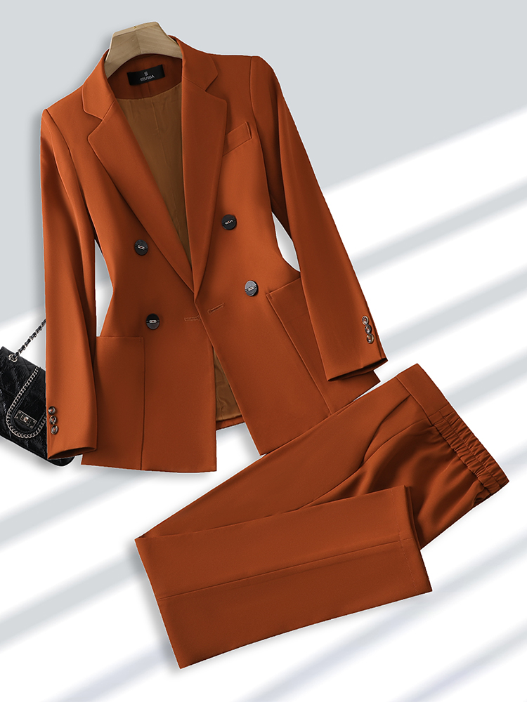 Fashion Ladies Pant Suit Forma - Women Formal Wear Black 评论和价格