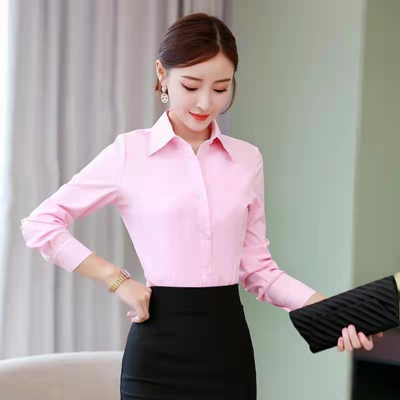 Korean Slim Black White Blouse - Women Formal Wear Black 评论和价格