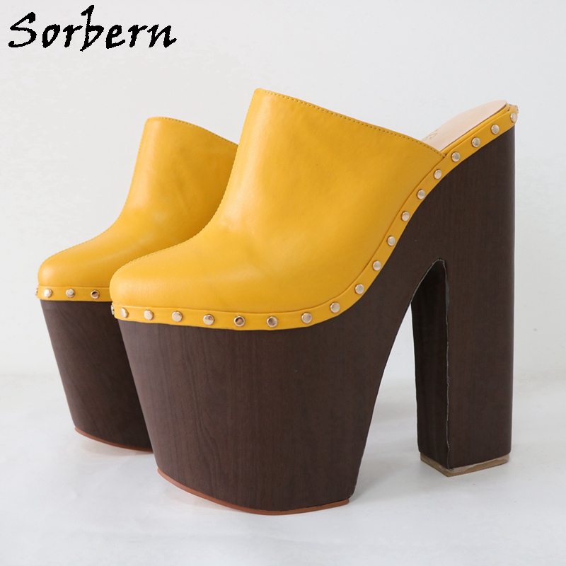 Sorbern Ginger Yellow Pump Sho - Pump Heel Block 评论和价格