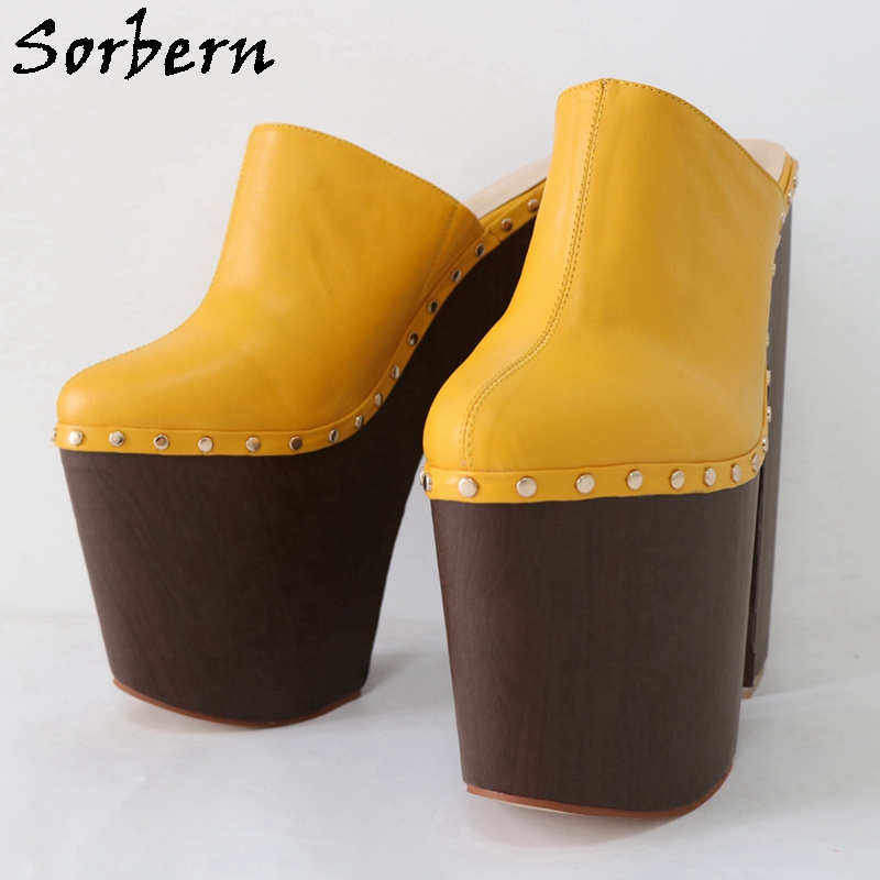 Sorbern Ginger Yellow Pump Sho - Pump Heel Block 评论和价格