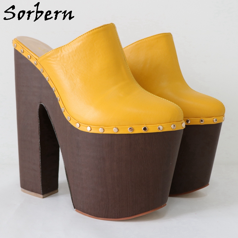 Sorbern Ginger Yellow Pump Sho - Pump Heel Block 评论和价格
