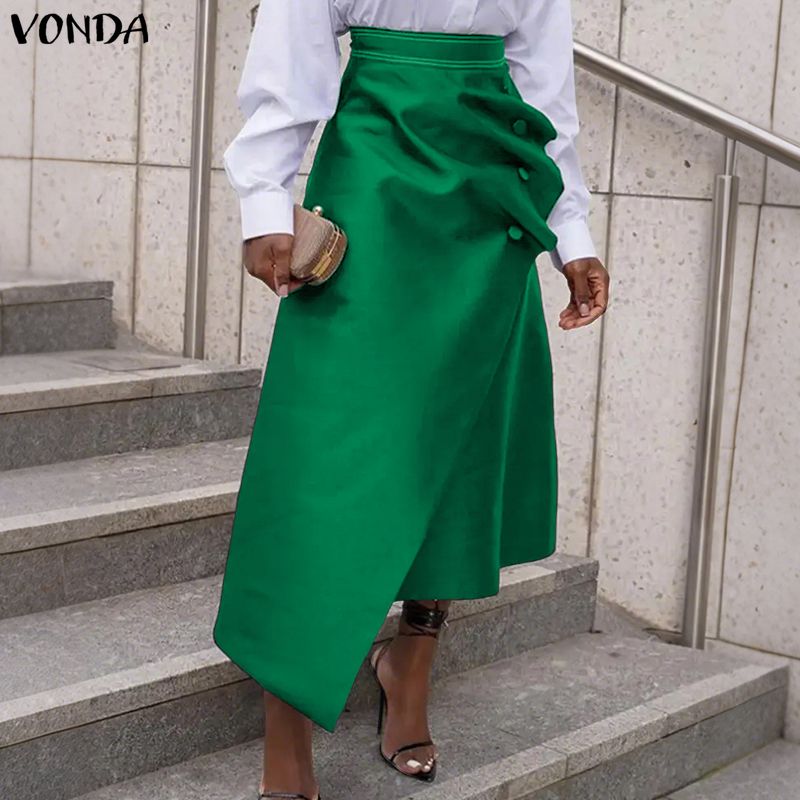VONDA Plus Size 5XL Elegant Wo - Pencil Skirt Midi 评论和价格