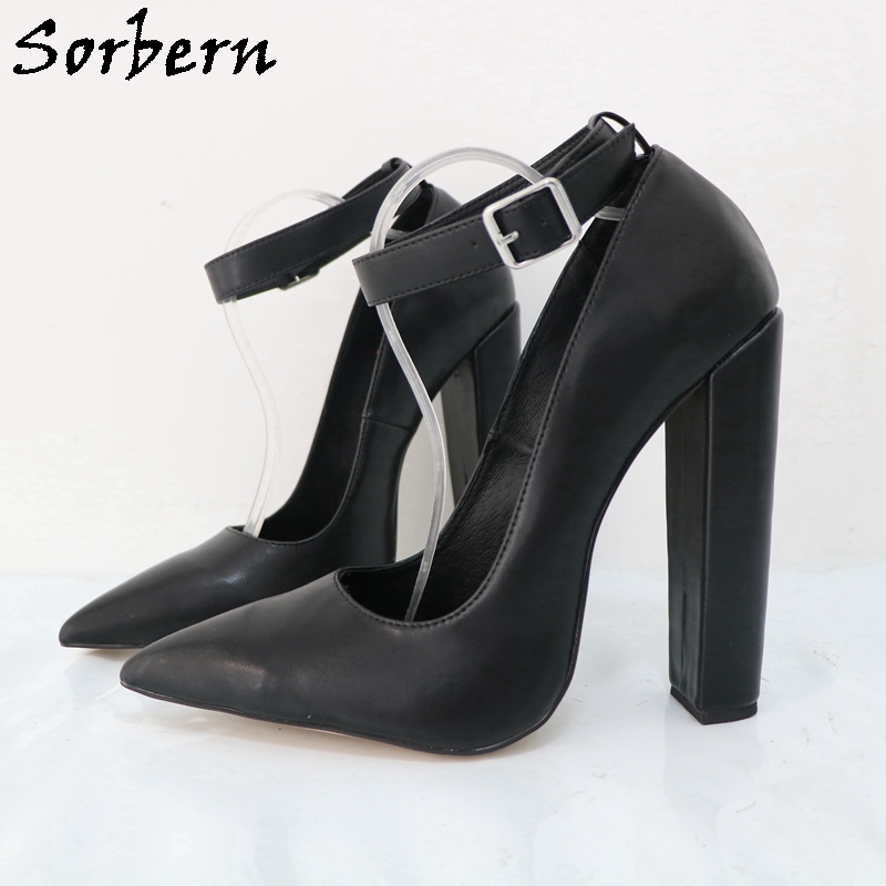 Sorbern Large Size Eu47 Women  - Pump Heel Block 评论和价格