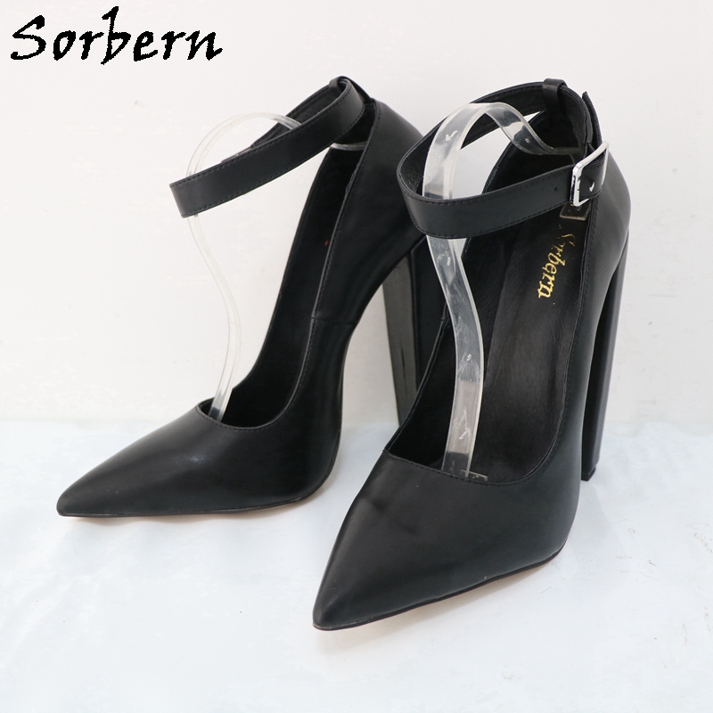 Sorbern Large Size Eu47 Women  - Pump Heel Block 评论和价格