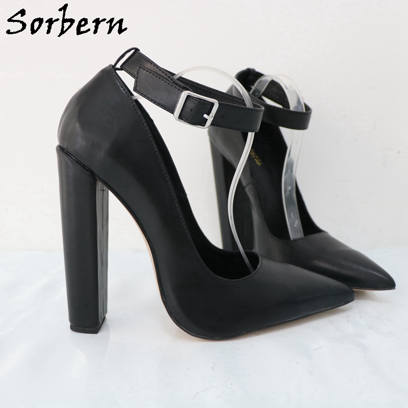 Sorbern Large Size Eu47 Women  - Pump Heel Block 评论和价格
