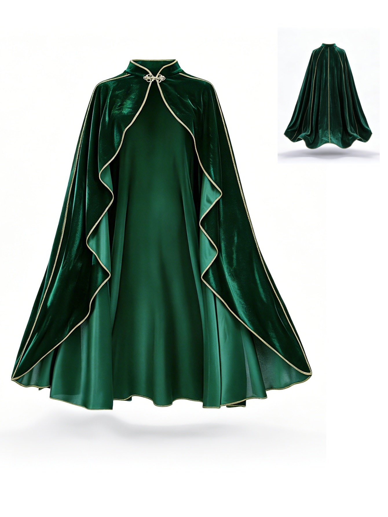 Women Vintage Green Velvet Cap - Vintage Women'S Formal Wear 评论和价格